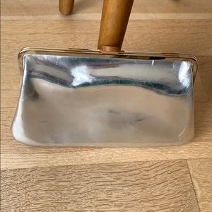 Hobo silver clutch